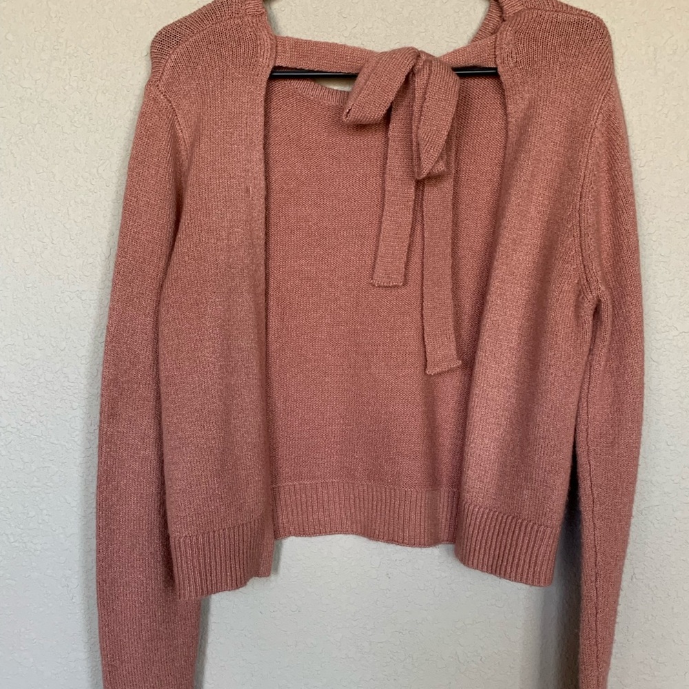 Open-back sweater